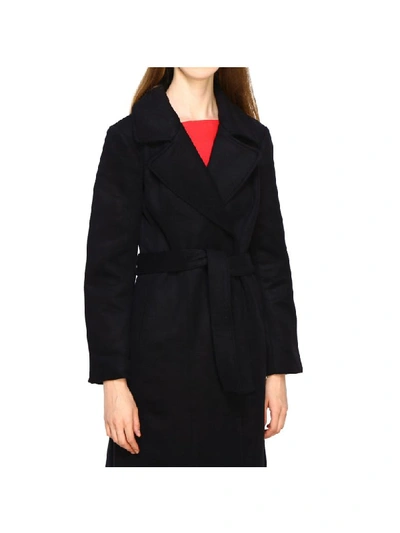 Shop Armani Collezioni Armani Exchange Coat Coat Women Armani Exchange In Black