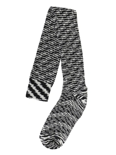 Shop Missoni Socks In White And Black