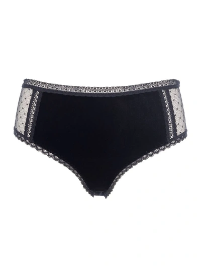 Shop Stella Mccartney High Waist Brief In Black