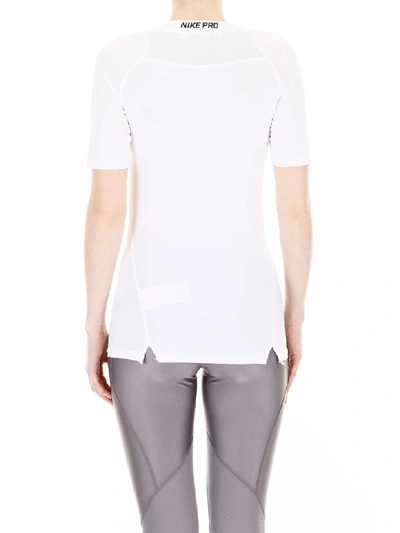 Shop Alyx Glitter Nike Logo T-shirt In White (white)