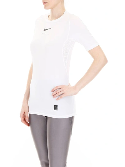 Shop Alyx Glitter Nike Logo T-shirt In White (white)