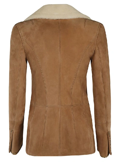 Shop Ermanno Scervino Buttoned Jacket In Beige