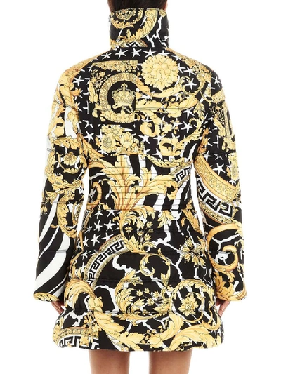 Shop Versace Wild Barocco Jacket In Multicolor