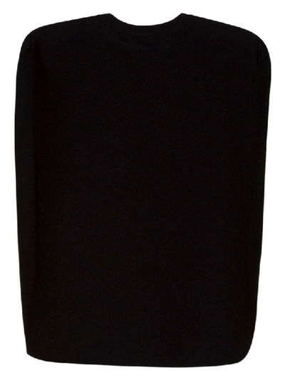 Shop Givenchy Cape Blouse In Crepe In Nero