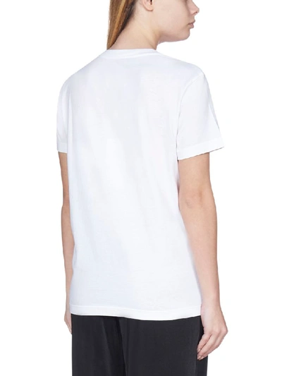 Shop Mm6 Maison Margiela Print Short Sleeve T-shirt In White