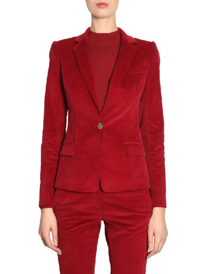 Shop Michael Michael Kors Fitted Blazer In Rosso