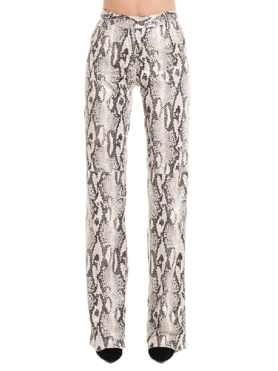 Shop Msgm Pants In Ice