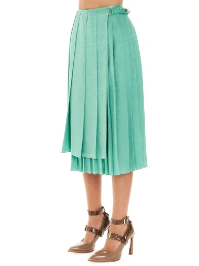 Shop Fendi Skirt In Green