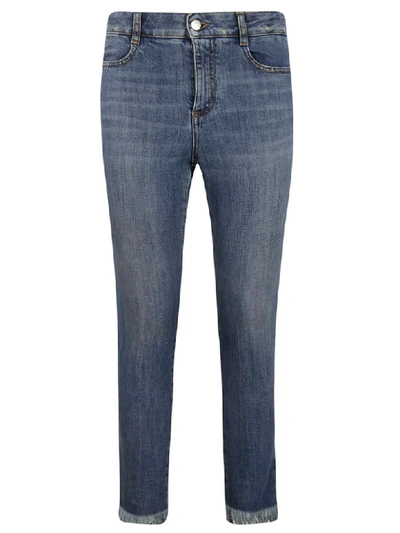 Shop Stella Mccartney Cropped Jeans In Blue