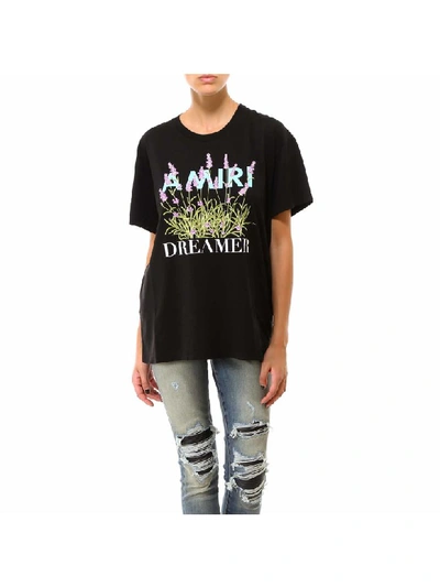 Shop Amiri Flower Dreamer T-shirt In Black