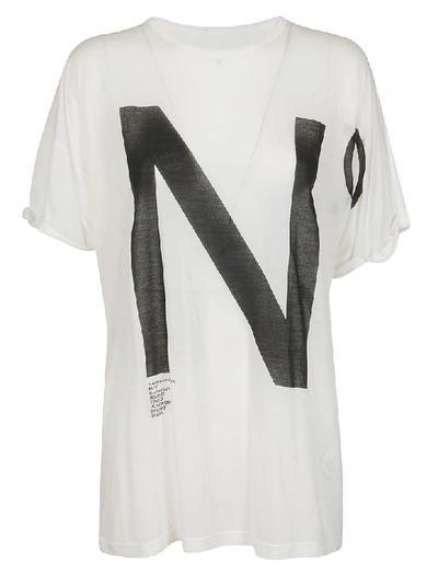 Shop N°21 Short Sleeve T-shirt In Bianco/nero