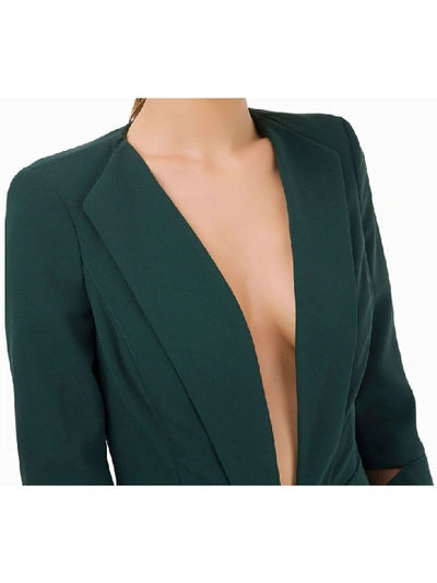 Shop Elisabetta Franchi Celyn B. Green Bottle Jacket Suits And Blazer