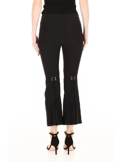 Shop Alexander Mcqueen Trousers With Back Laces In Black (black)