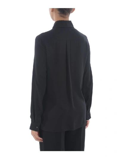 Shop Max Mara Camicia  Viaggio In Seta In Nero