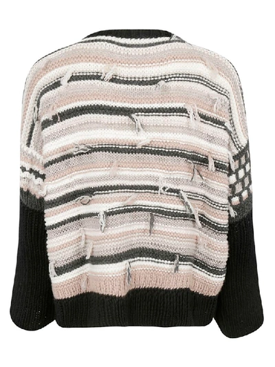 Shop Saverio Palatella Knitted Sweater In Multicolor