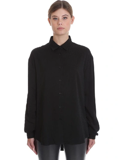 Shop Marcelo Burlon County Of Milan Shirt In Black Silk