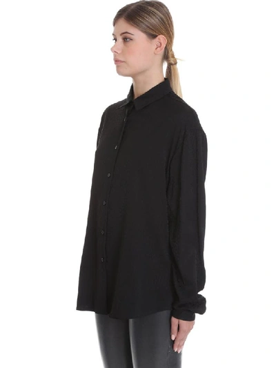 Shop Marcelo Burlon County Of Milan Shirt In Black Silk