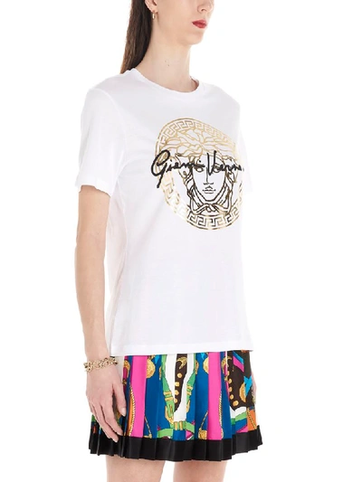 Shop Versace Medusa Signature T-shirt In White