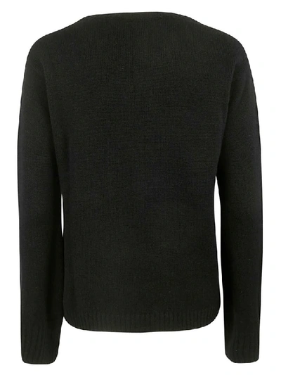 Shop Saverio Palatella Round Neck Sweater In Black