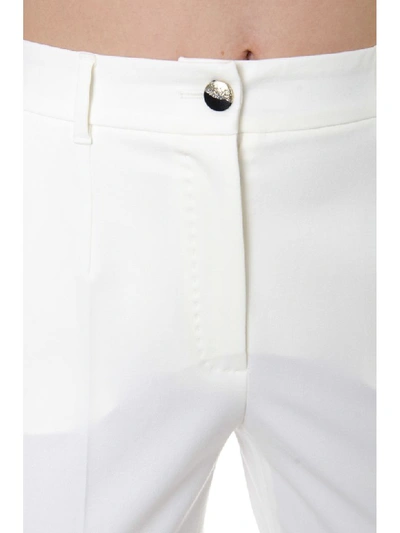 Shop Dolce & Gabbana White Virgin Wool Trousers