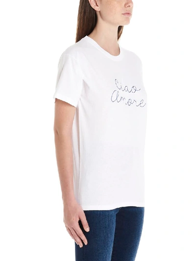 Shop Giada Benincasa Ciao Amore T-shirt In White
