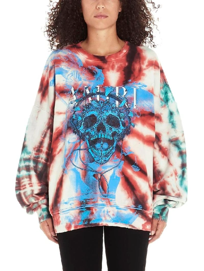 Shop Amiri Skull Sweatshirt In Multicolor