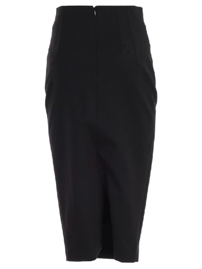 Shop Alberto Biani Skirt Pencil Gabardine Strecth In Nero