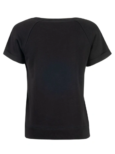 Shop Armani Collezioni Embroidered Sweatshirt In Black