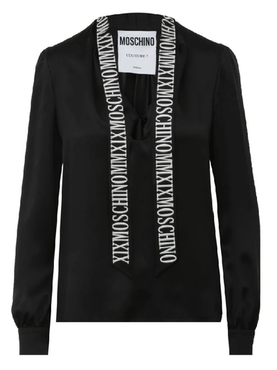 Shop Moschino Blouse  In Black