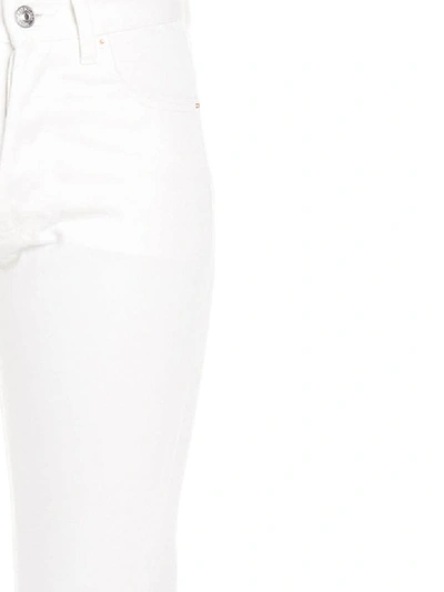 Shop Balenciaga Twisted Leg Jeans In White