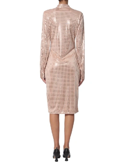 Shop Bottega Veneta Shirt Dress In Nude