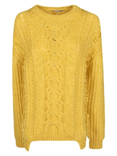 Shop Stella Mccartney Cable Knit Jumper In Yellow