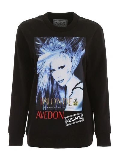 Shop Versace Sweatshirt In Nero (black)