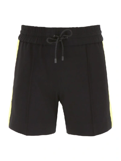 Shop Kenzo Shorts With Side Bands In Black (black)