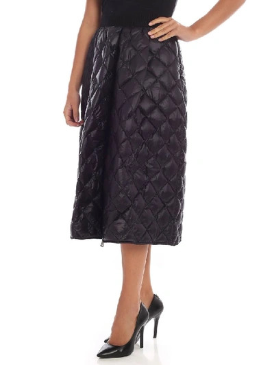 Shop Moncler - Padded Skirt In Black