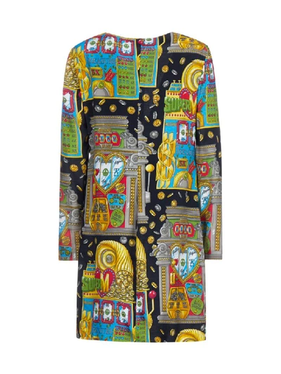 Shop Moschino Dress In Multicolor