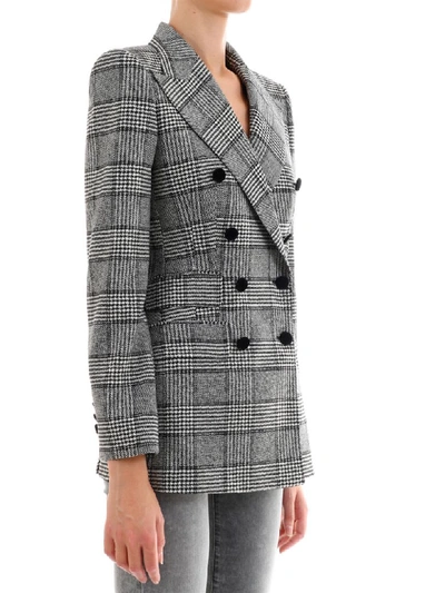 Shop Dolce & Gabbana Jacket Prince Of Wales In Grey