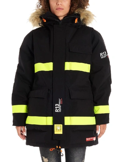 Shop R13 Fireman Parka In Multicolor