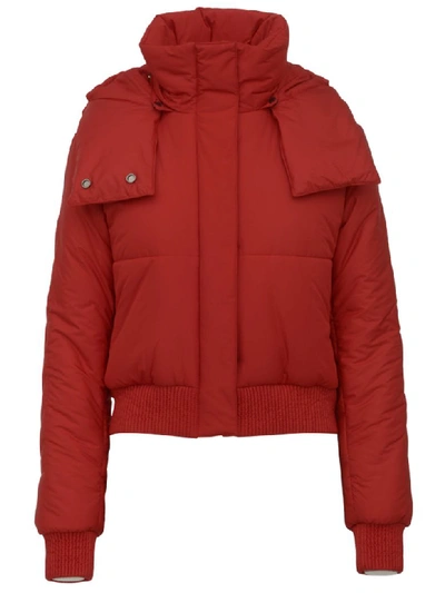 Shop Off-white Down Jacket In Red