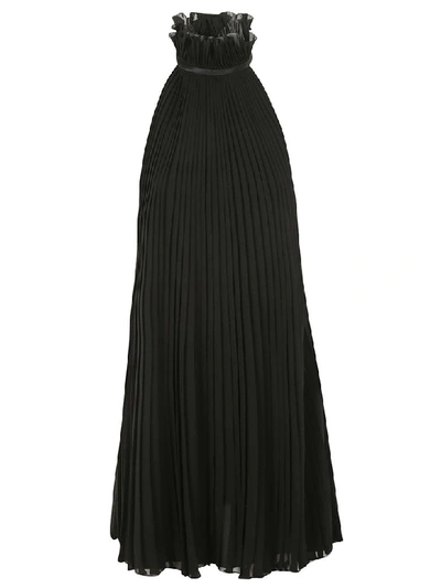 Shop Givenchy Pleated Short Dress In Black