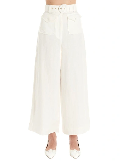 Shop Zimmermann Pants In White