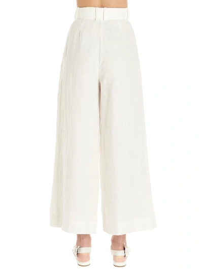 Shop Zimmermann Pants In White