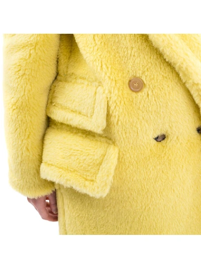 Shop Max Mara Adenia Coat In Yellow