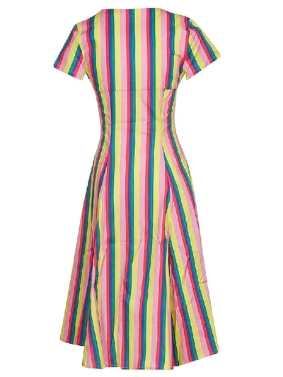 Shop Staud Valentina Dress In Multicolor