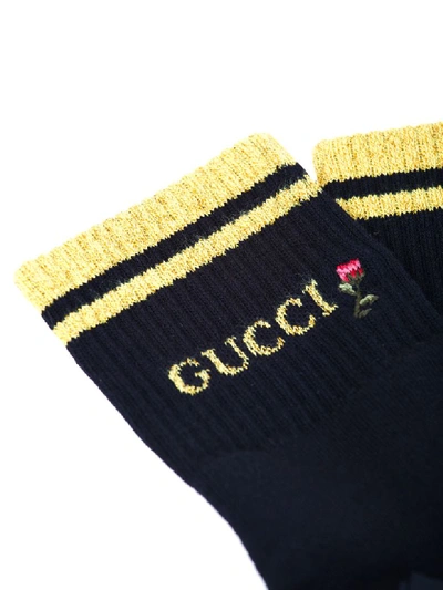 Shop Gucci Socks In Nero