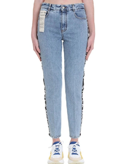 Shop Stella Mccartney Jeans In Cyan Denim