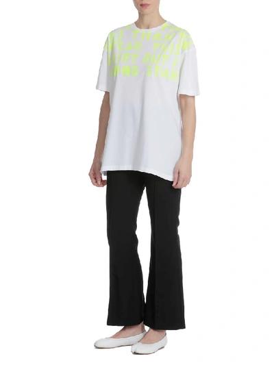 Shop Maison Margiela T-shirt Cotton In White