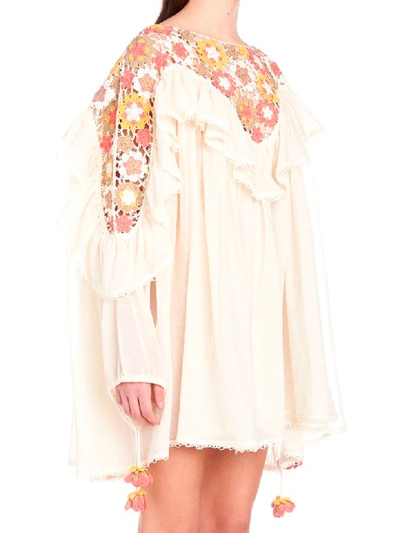 Shop Alanui Cornely Dress In White