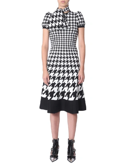 Shop Alexander Mcqueen Midi Dress In Multicolor