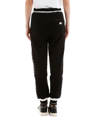 Shop Dolce & Gabbana Dg Queen Joggers In Nero (black)